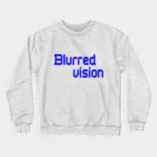 Blue Blurred Vision Crewneck Sweatshirt